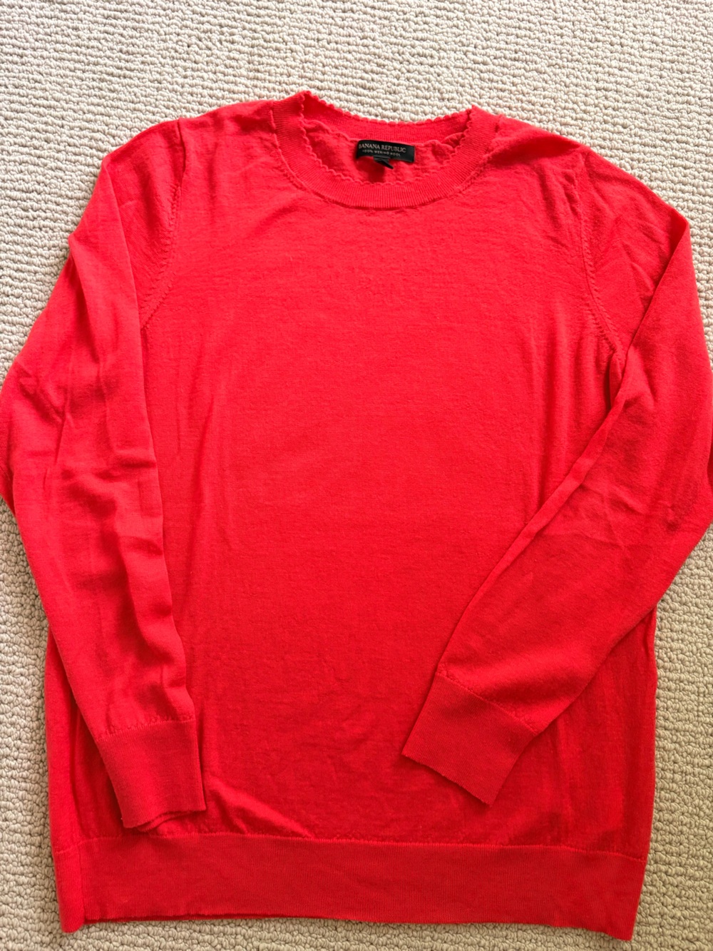 Banana Republic Red Lightweight Sweater